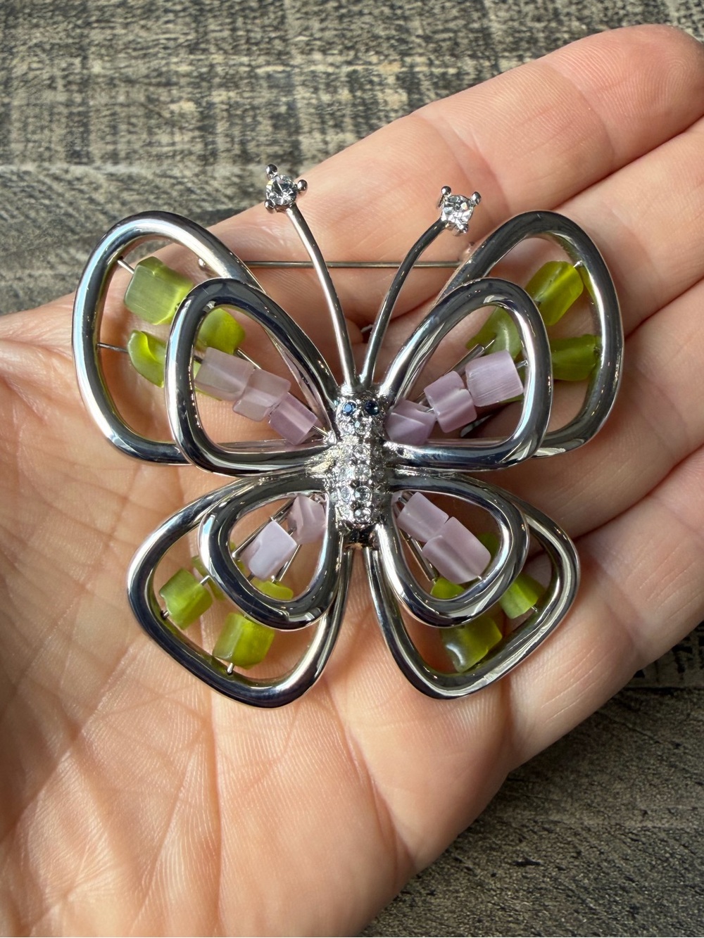 Vintage Butler Butterfly Brooch